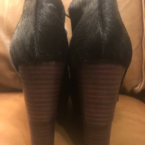 Matiko “ivy” black calf hair lace up wedge booties - Picture 8 of 8